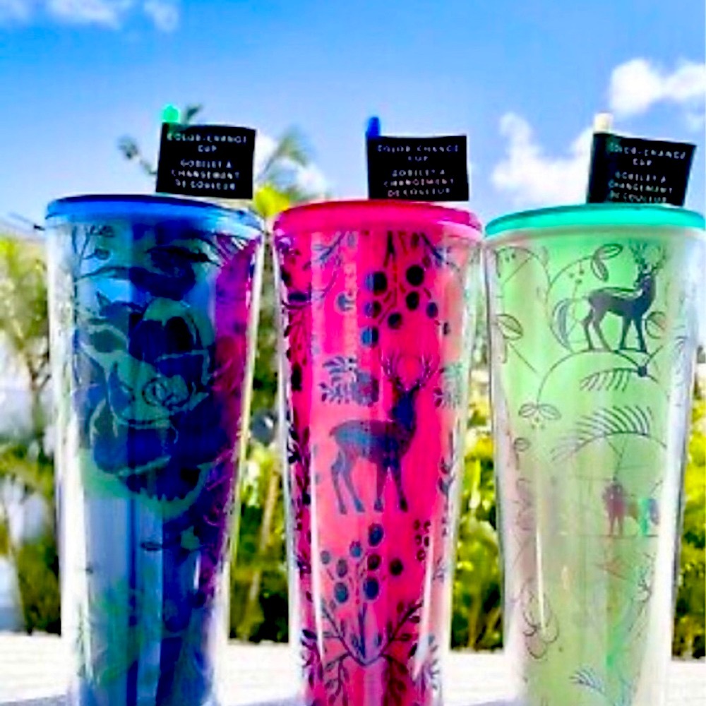 Starbucks Color Change Venti Cup Green Enchanted Forest Tumbler Iridescent New